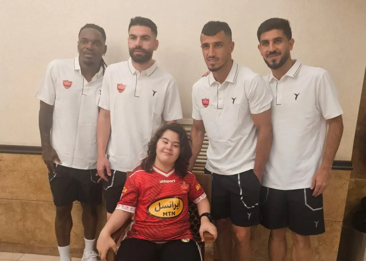 میهمان ویژه در اردوی پرسپولیس (عکس)