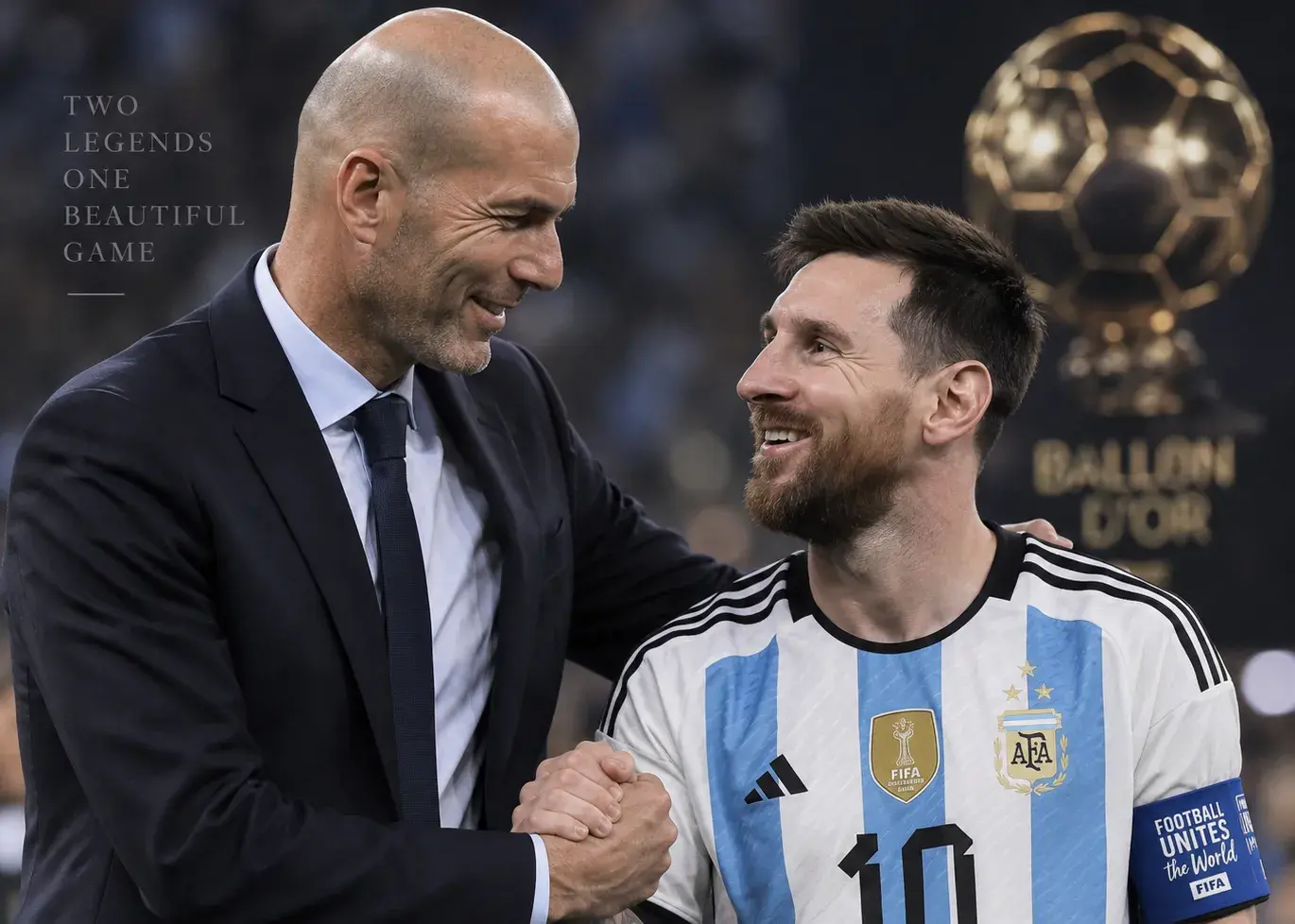 ‫اگر هنوز در GOAT بودن او شک دارید فوتبال نمی‌فهمید زیدان برنده توپ طلا را اعلام کرد: قطعا لیونل مسی! ‫زین‌الدین زیدان، اسطوره رئال مادرید تعارف را کنار گذاشت و بی‌‌پرده به ستایش از لیونل مسی پرداخت و گفت کسانی که او را بهترین بازیکن تاریخ نمی‌دانند، فوتبال نمی‌فهمند.