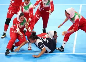 شکست سنگین میزبان مقابل دختران کبدی ایران