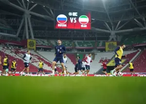 بازیکنان ایران آماده بازی با روسیه شدند