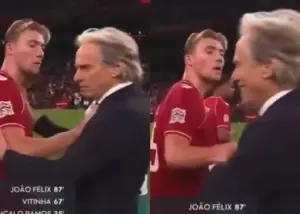 هویلوند با هل دادن ژسوس انتقام رونالدو را گرفت!