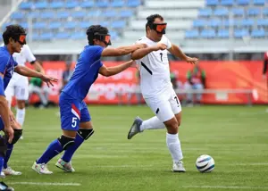 فوتبال نابینایان ایران برد اول را دشت کرد