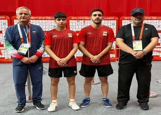 تیم دوبل تنیس روی میز ایران صاحب سهمیه جهانی شد