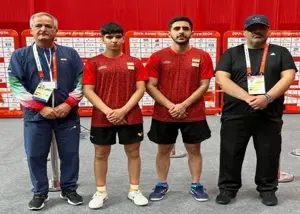 تیم دوبل تنیس روی میز ایران صاحب سهمیه جهانی شد